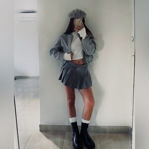 Zara Pleated Mini Skirt